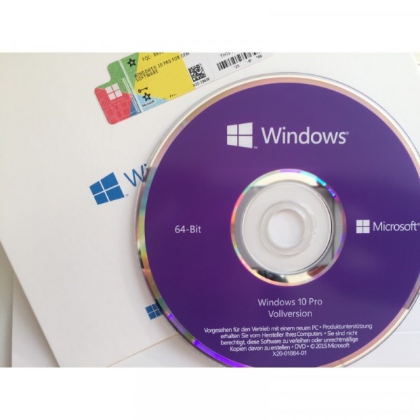 Microsoft Windows 10 Professional inkl. DVD